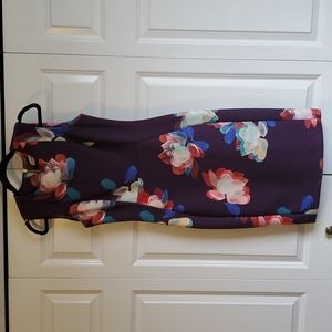 Calvin Klein Floral Print Scuba Sheath Dress NWOT